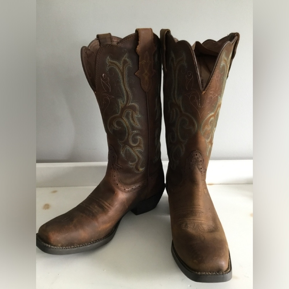 Brown Western Leather Boots